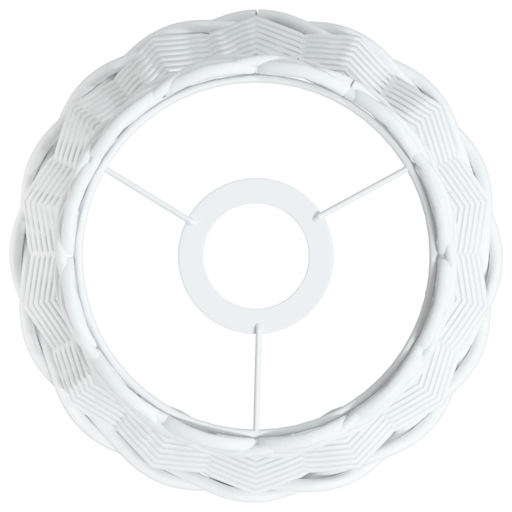 Paralume da Soffitto Bianco Ø20x15 cm in Vimini - homemem39