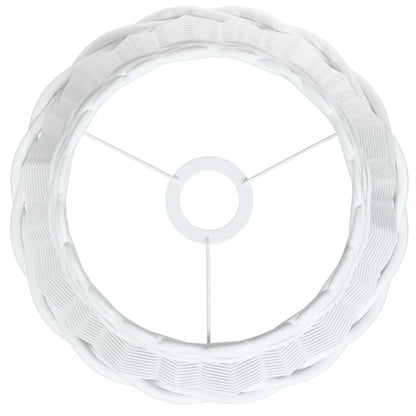 Paralume da Soffitto Bianco Ø30x20 cm in Vimini - homemem39