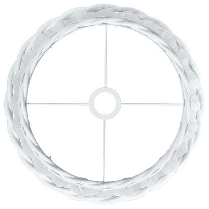 Paralume da Soffitto Bianco Ø40x26 cm in Vimini - homemem39