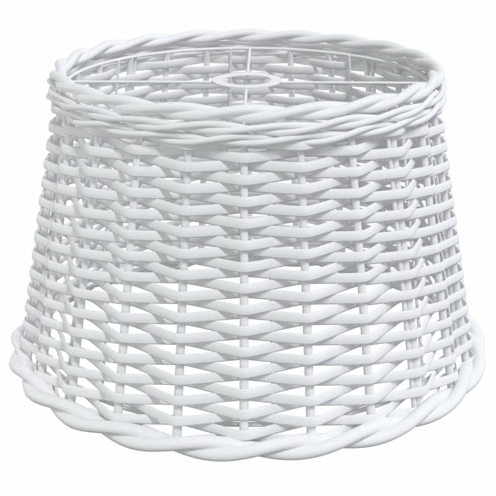 Paralume da Soffitto Bianco Ø45x28 cm in Vimini - homemem39