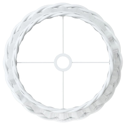 Paralume da Soffitto Bianco Ø45x28 cm in Vimini - homemem39