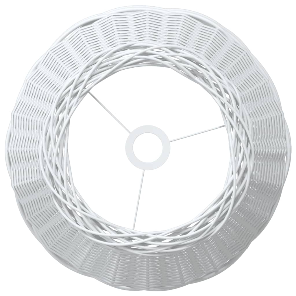 Paralume da Soffitto Bianco Ø50x30 cm in Vimini - homemem39