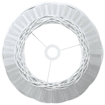 Paralume da Soffitto Bianco Ø50x30 cm in Vimini - homemem39