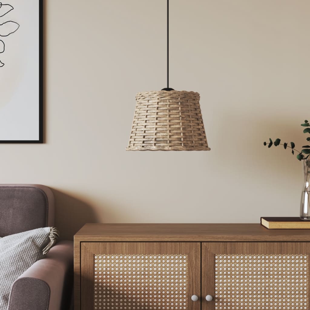 Paralume da Soffitto Marrone Ø25x17 cm in Vimini - homemem39