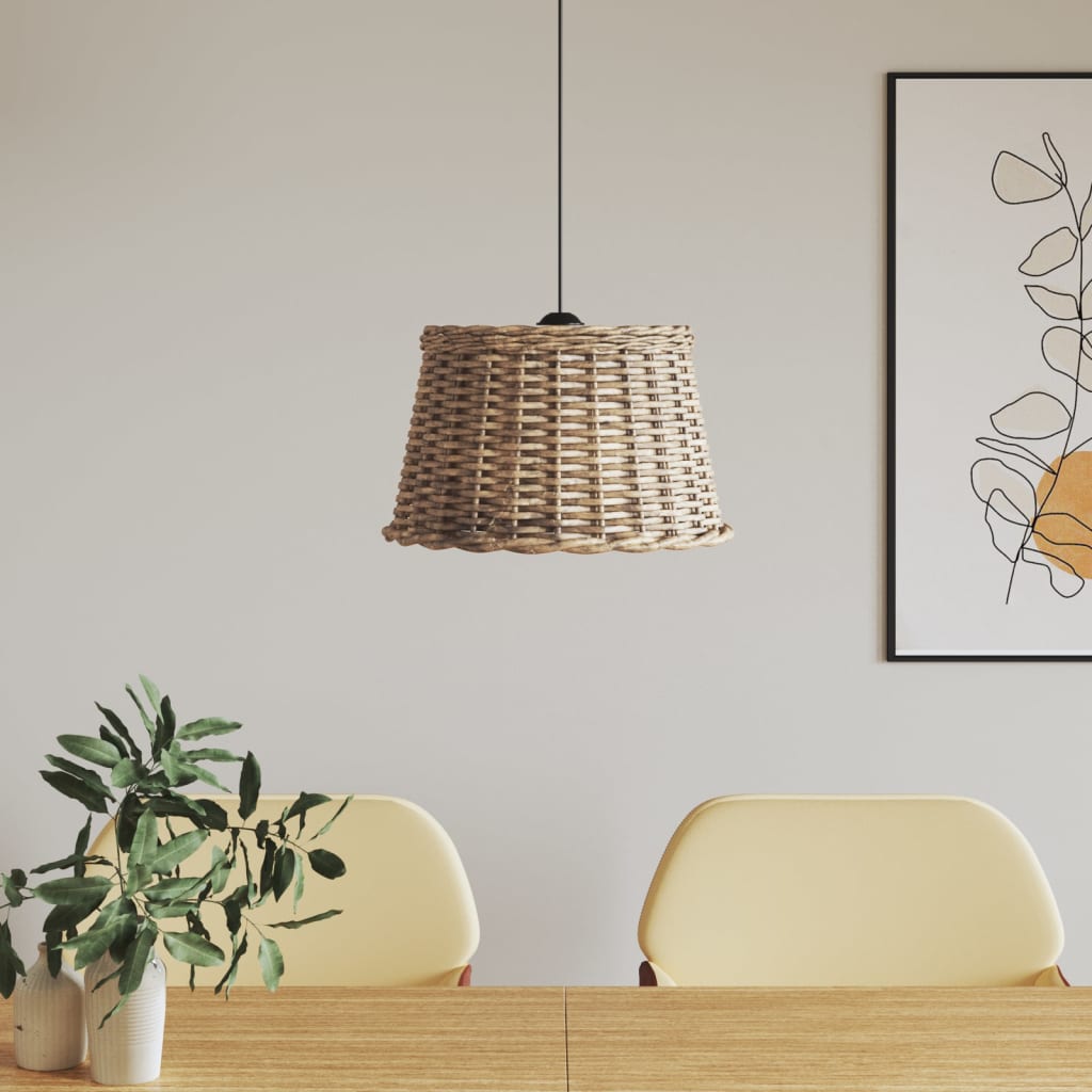 Paralume da Soffitto Marrone Ø45x28 cm in Vimini - homemem39