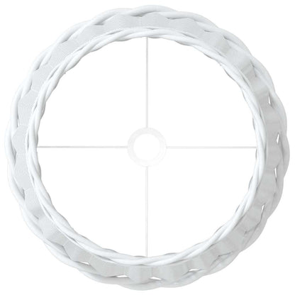 Paralume Bianco Ø45x28 cm in Vimini | homemem39