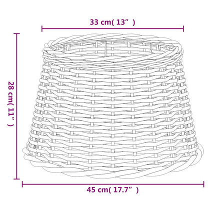 Paralume Marrone Ø45x28 cm in Vimini | homemem39