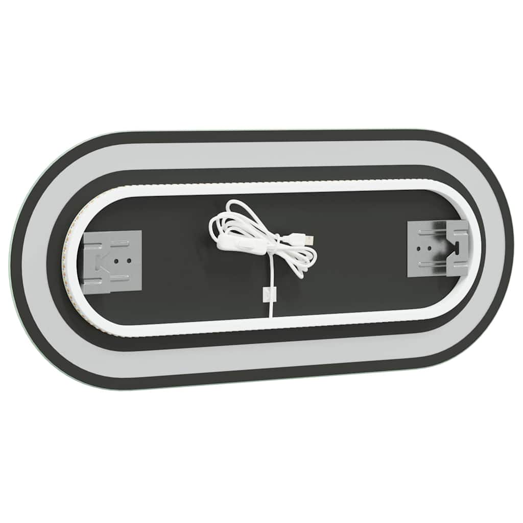 Specchio da Bagno LED 70x30 cm Ovale