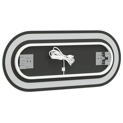 Specchio da Bagno LED 70x30 cm Ovale