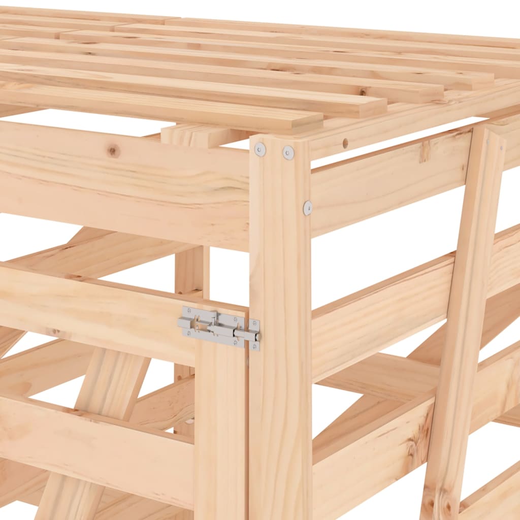 Copribidone Doppio in Legno Massello di Pino - homemem39
