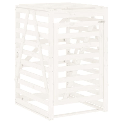 Copribidone Doppio Bianco in Legno Massello di Pino - homemem39