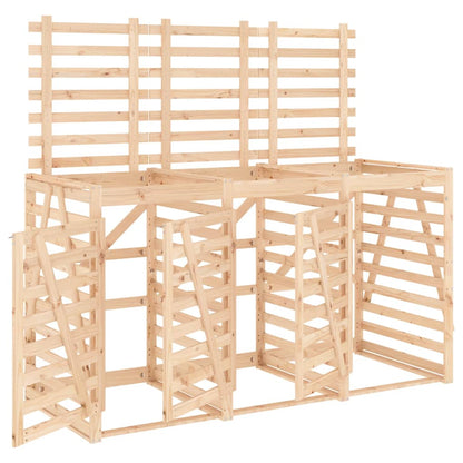 Copribidone Triplo in Legno Massello di Pino - homemem39