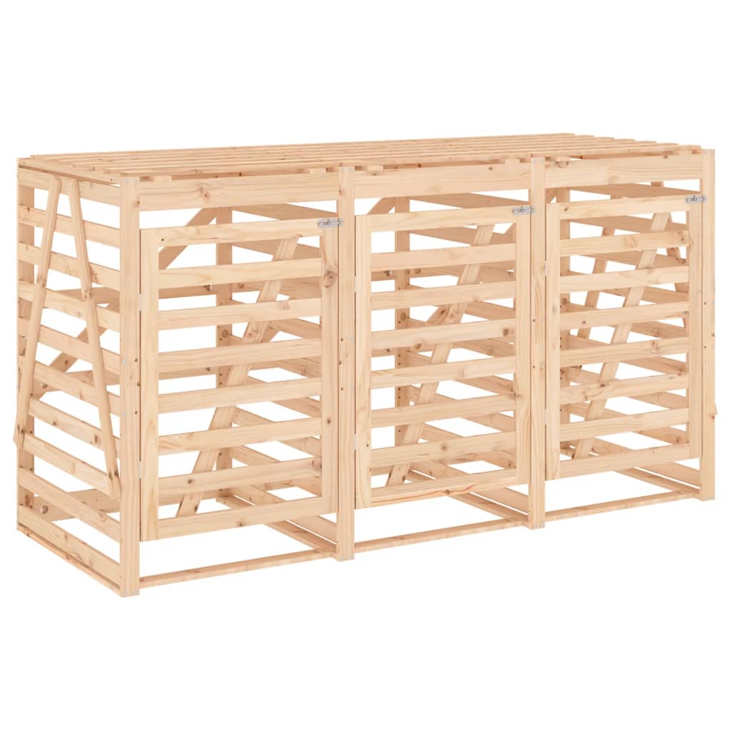Copribidone Triplo in Legno Massello di Pino - homemem39
