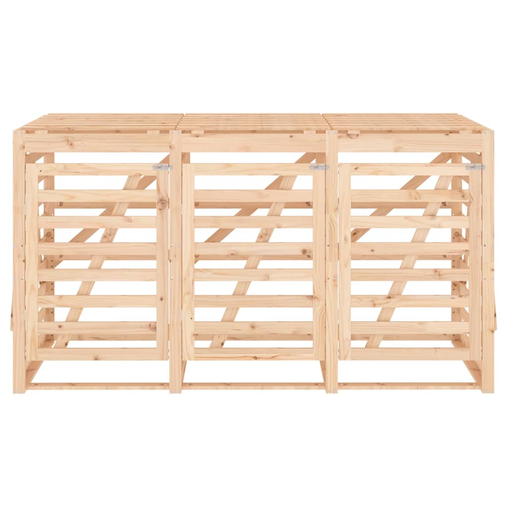 Copribidone Triplo in Legno Massello di Pino - homemem39