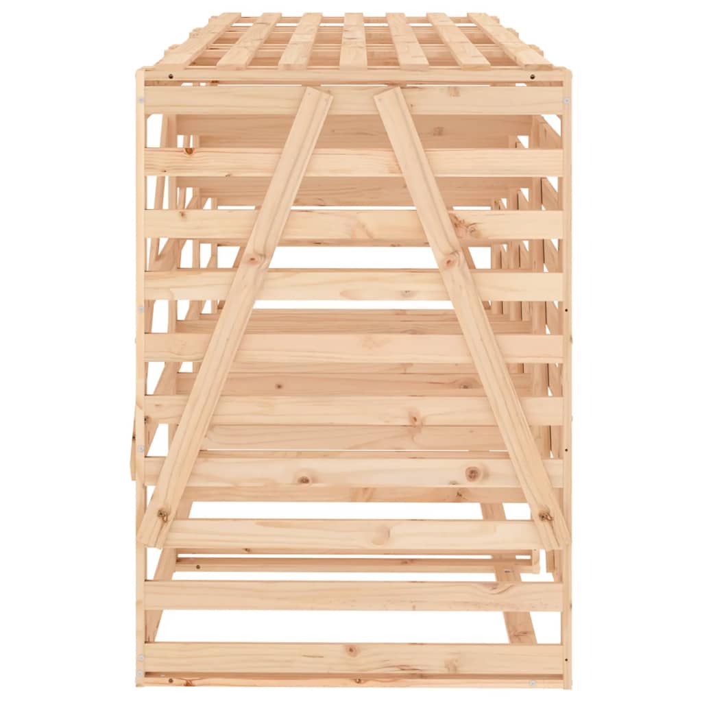 Copribidone Triplo in Legno Massello di Pino - homemem39