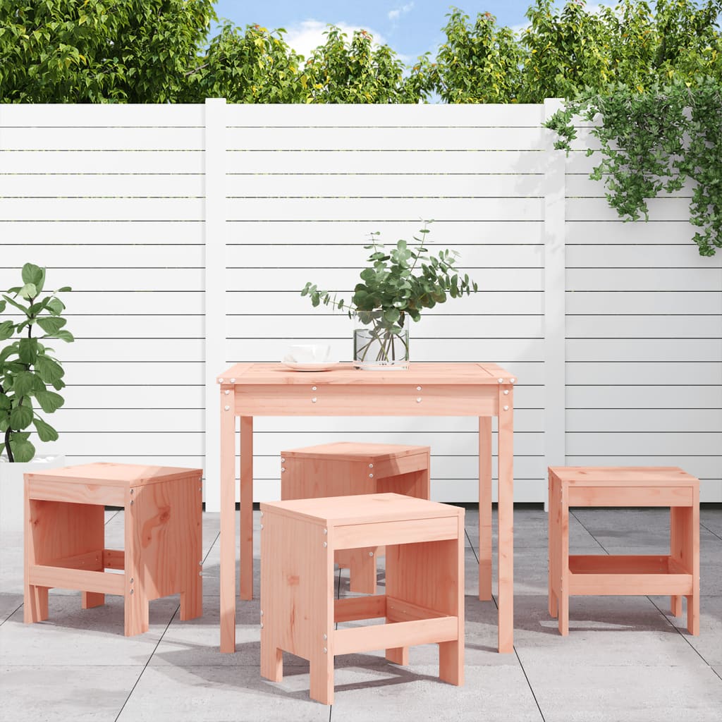 Set da Pranzo per Giardino 5 pz in Legno Massello di Douglas