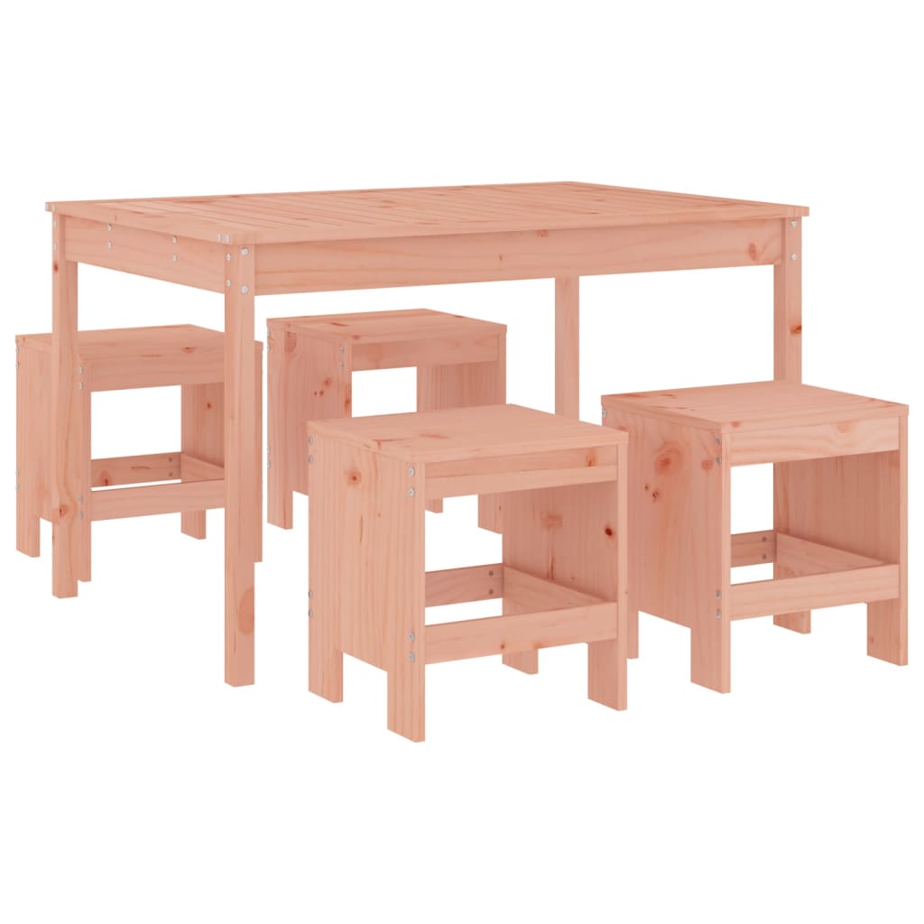 Set da Pranzo per Giardino 5 pz in Legno Massello di Douglas - homemem39