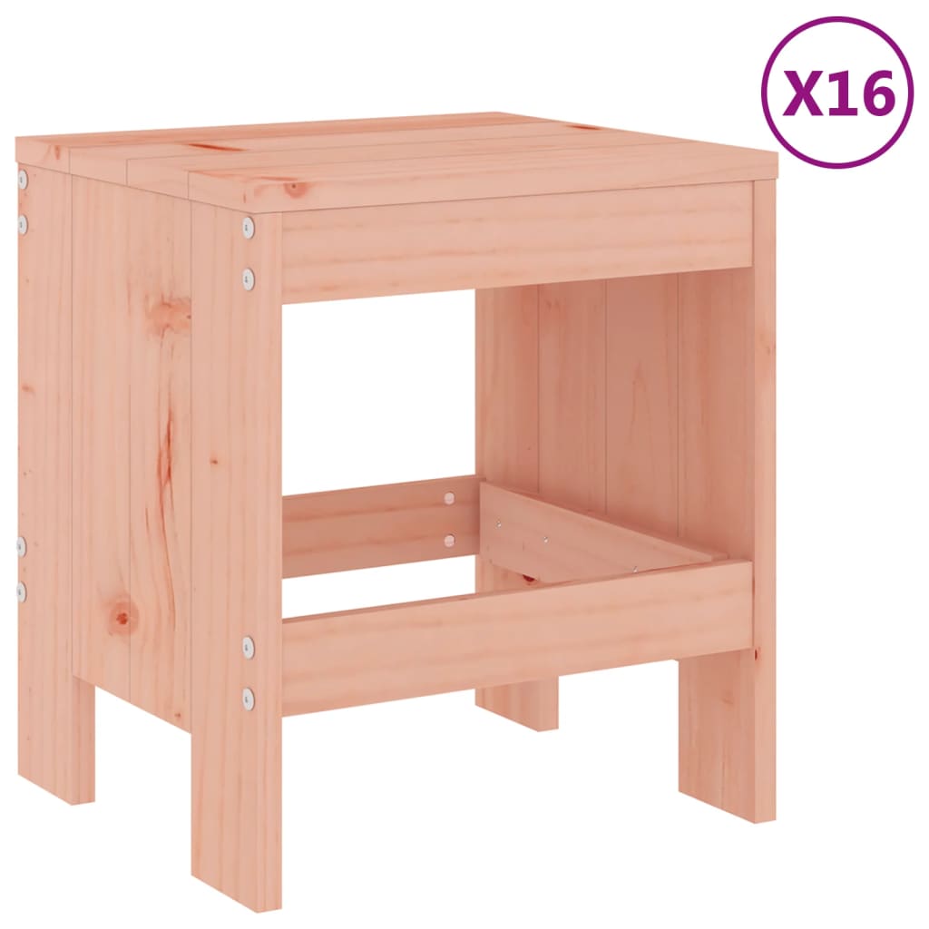 Set da Pranzo per Giardino 17 pz in Legno Massello di Douglas | homemem39