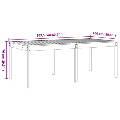 Set da Pranzo per Giardino 17 pz in Legno Massello di Douglas | homemem39