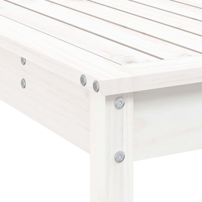 Set Bar da Giardino 3 pz Bianco in Legno Massello di Pino | homemem39