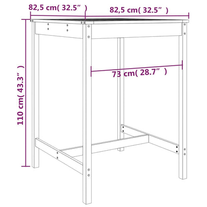 Set da Bar da Giardino 3 pz in Legno Massello di Douglas | homemem39