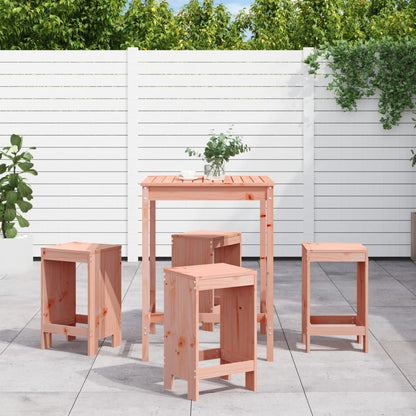 Set da Bar da Giardino 5 pz in Legno Massello di Douglas | homemem39