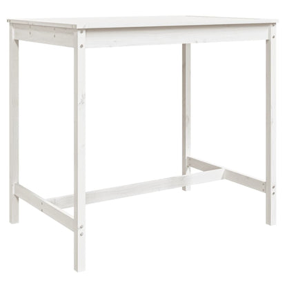 Set Bar da Giardino 5 pz Bianco in Legno Massello di Pino - homemem39
