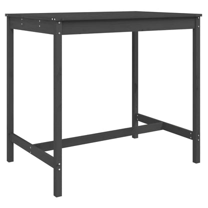 Set Bar da Giardino 5 pz Grigio in Legno Massello di Pino | homemem39