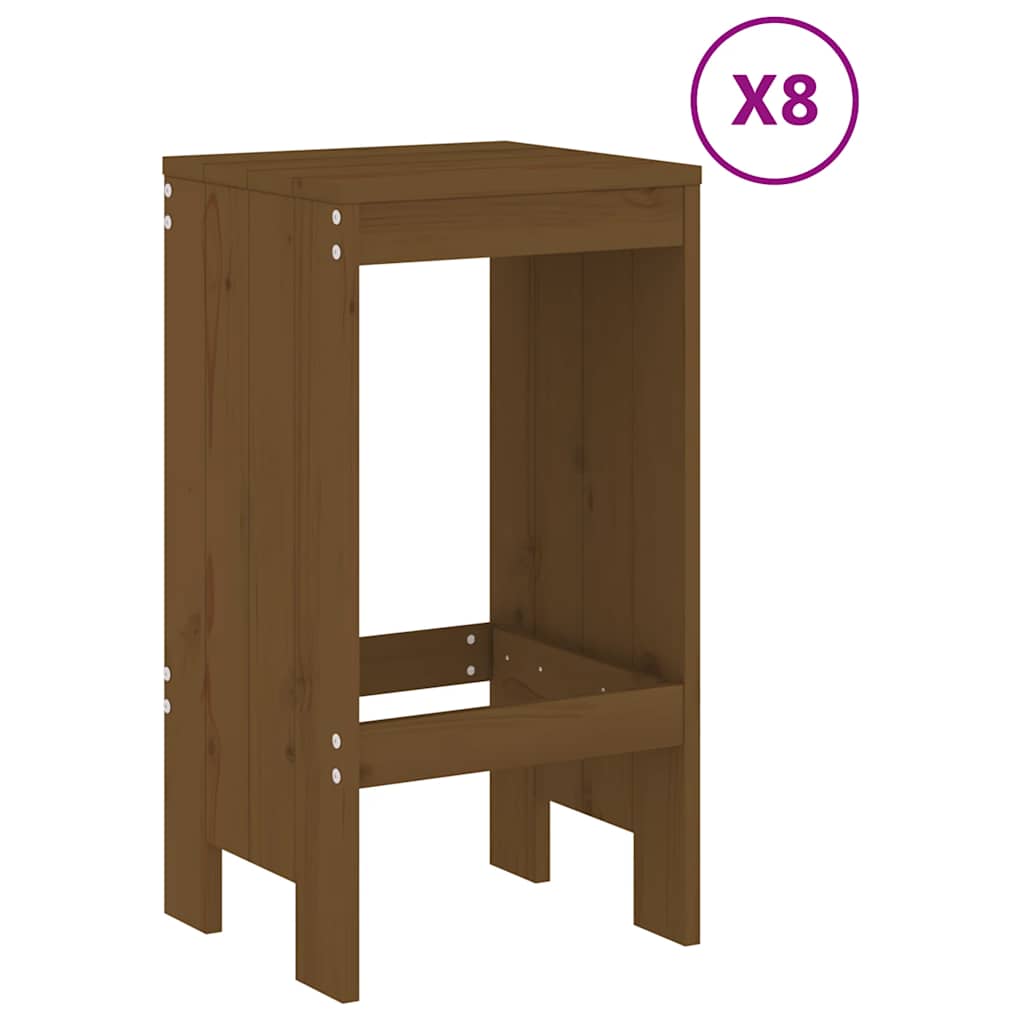 Set Bar da Giardino 9 pz ambra in Legno Massello di Pino | homemem39