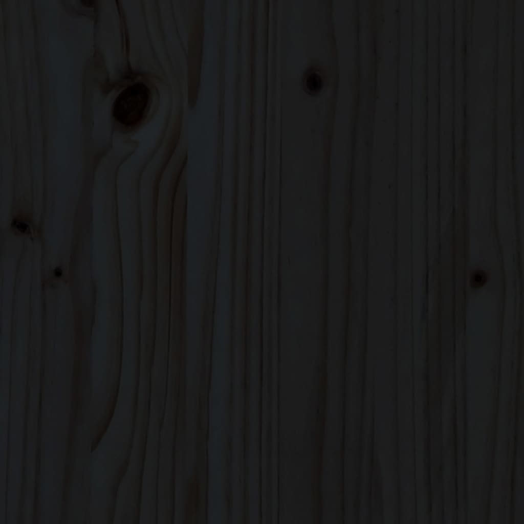 Set Bar da Giardino 3 pz Nero in Legno Massello di Pino | homemem39