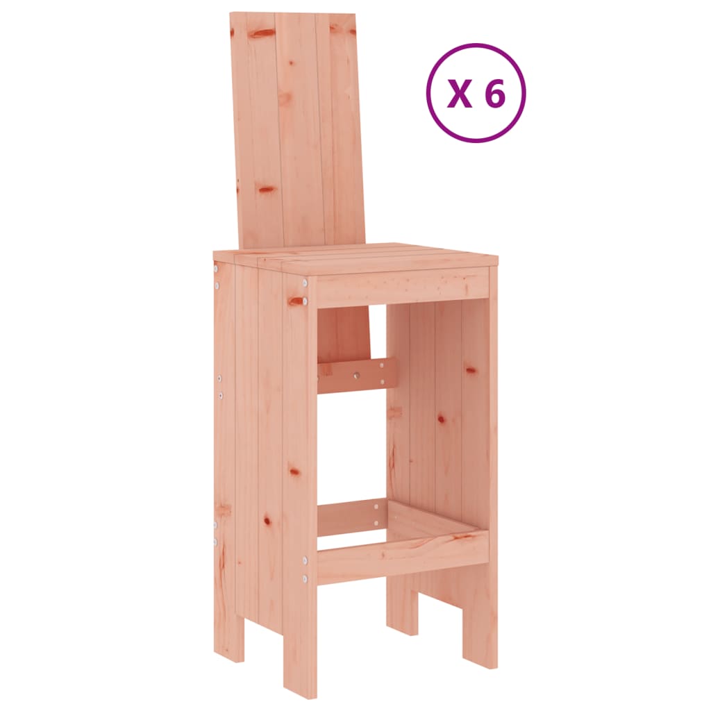 Set da Bar da Giardino 7 pz in Legno Massello di Douglas - homemem39