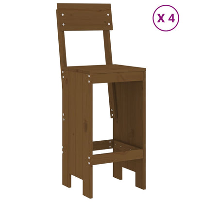 Set Bar da Giardino 5 pz ambra in Legno Massello di Pino | homemem39