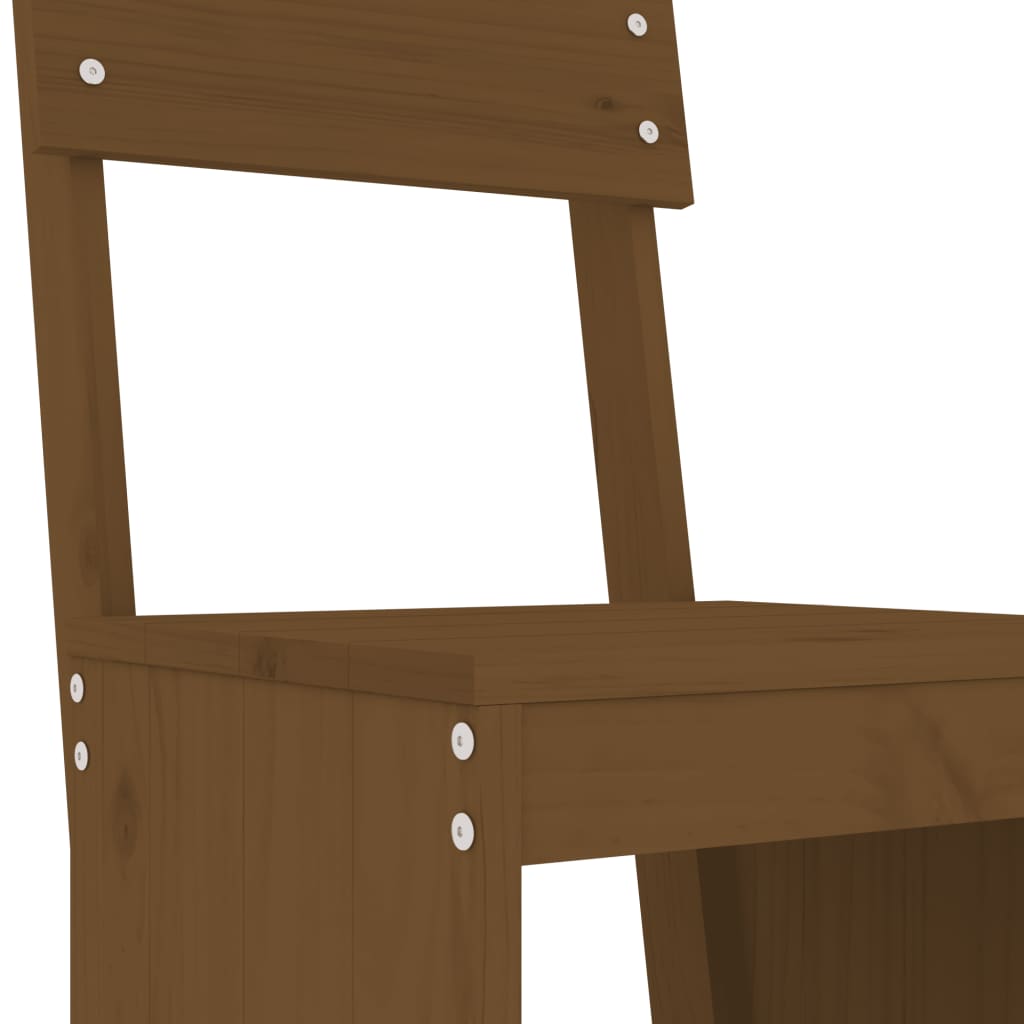 Set Bar da Giardino 5 pz ambra in Legno Massello di Pino | homemem39