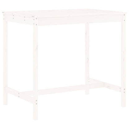 Set Bar da Giardino 5 pz Bianco in Legno Massello di Pino - homemem39