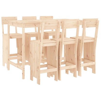 Set Bar da Giardino 7 pz in Legno Massello di Pino - homemem39