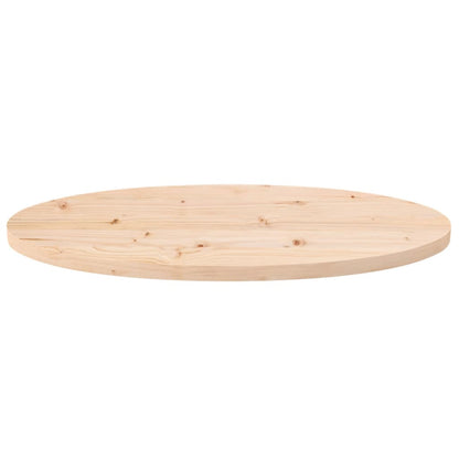 Piano del tavolo 70x35x2,5 cm in legno massello di pino ovale | homemem39