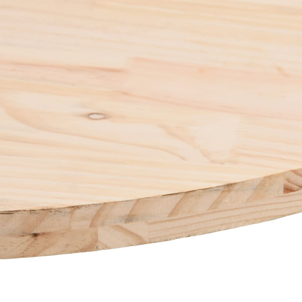 Piano del tavolo 70x35x2,5 cm in legno massello di pino ovale | homemem39