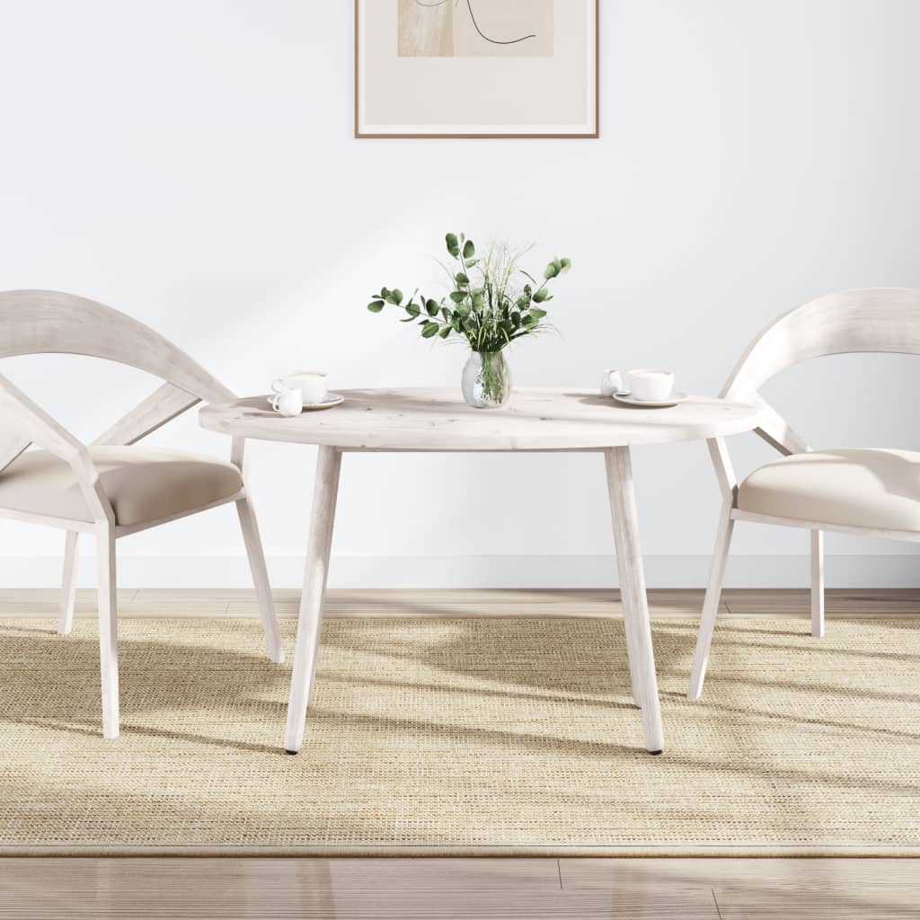 Piano Tavolo Bianco 90x45x2,5cm in Legno Massello di Pino Ovale | homemem39