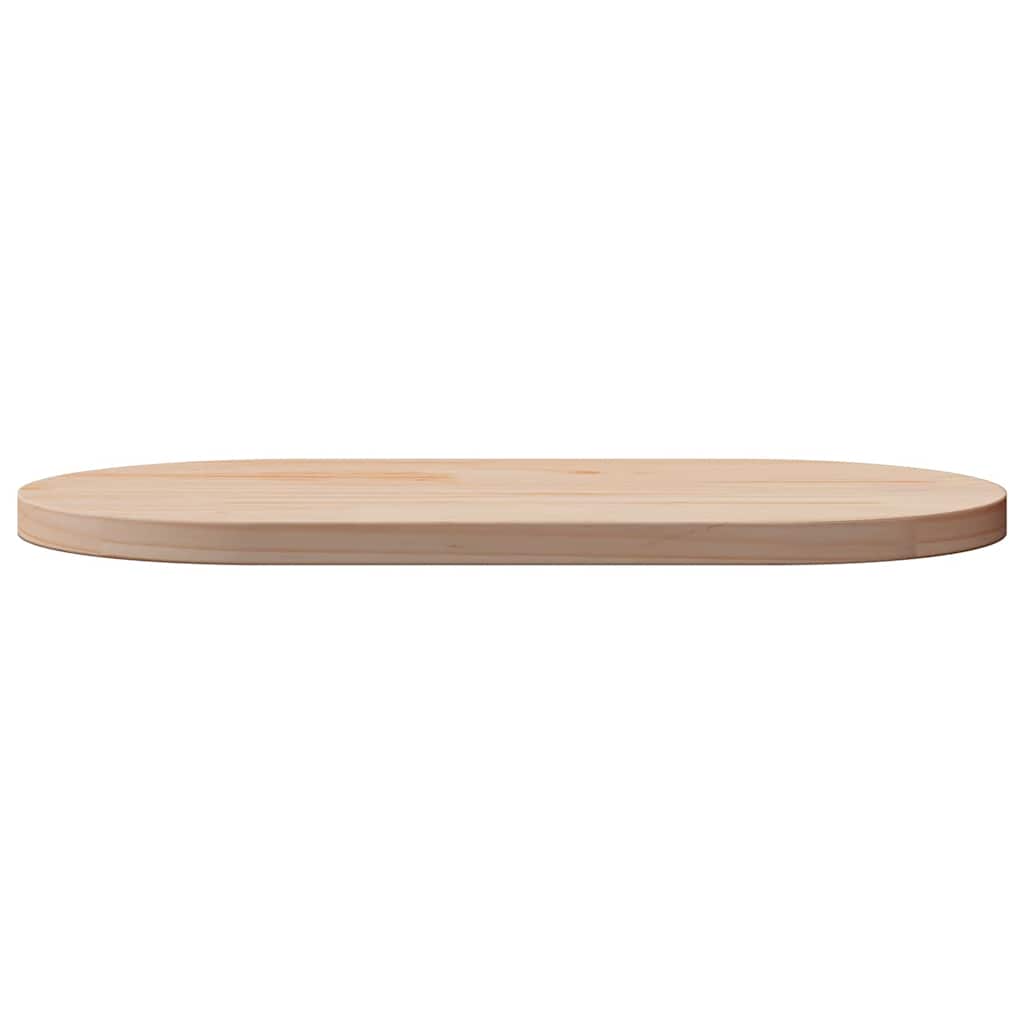 Piano del tavolo 70x35x2,5 cm in legno massello di pino ovale | homemem39