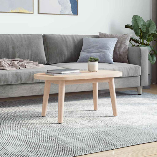 Piano del tavolo 80x40x2,5 cm in legno massello di pino ovale