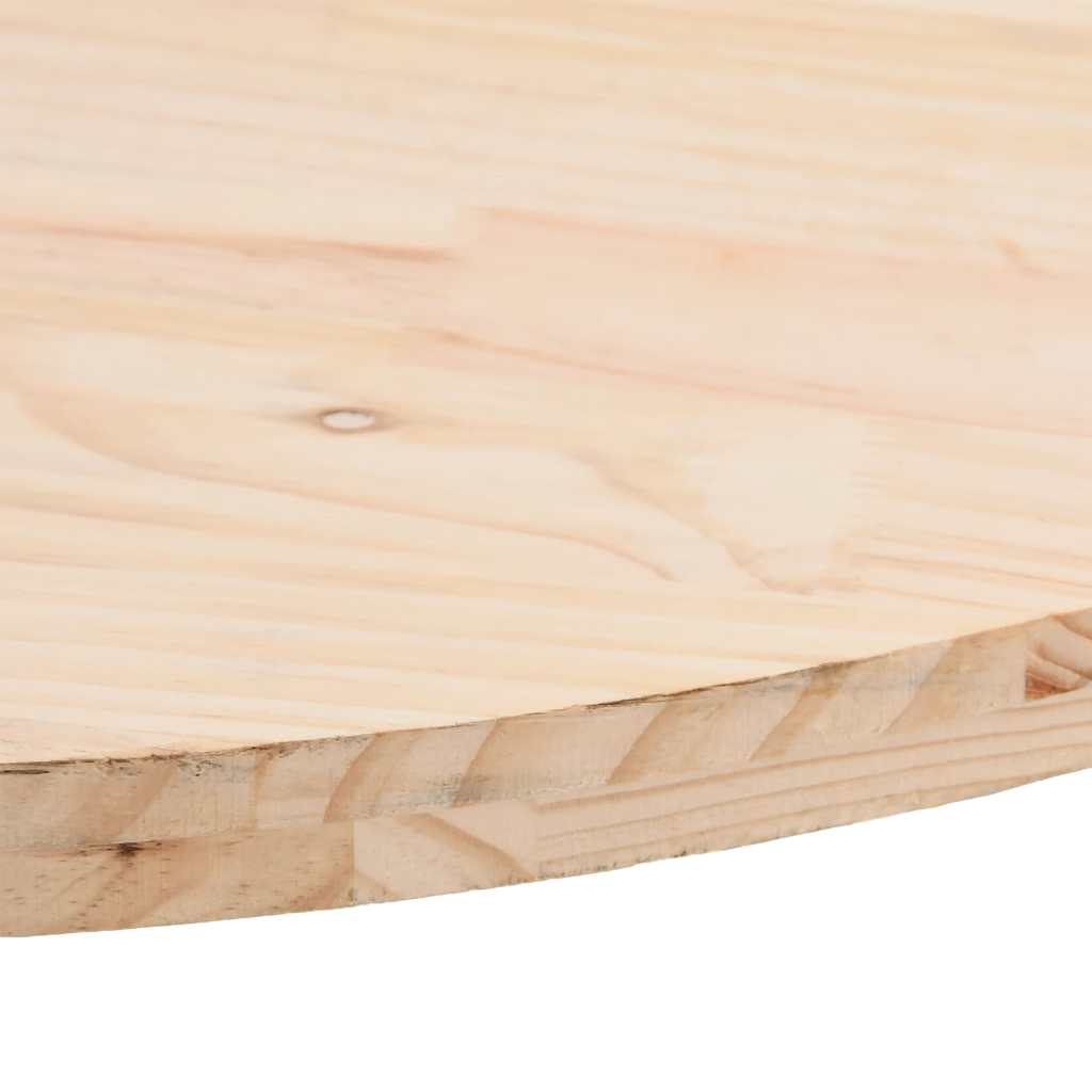 Piano del tavolo 80x40x2,5 cm in legno massello di pino ovale | homemem39