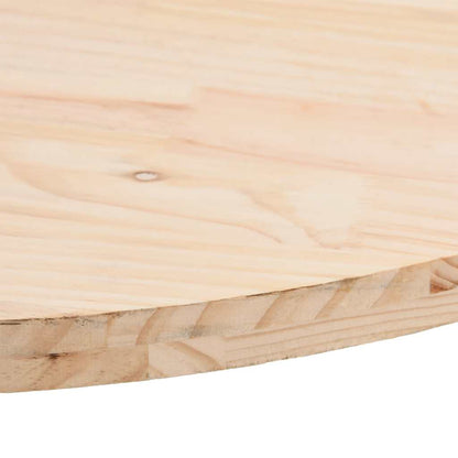 Piano del tavolo 80x40x2,5 cm in legno massello di pino ovale | homemem39