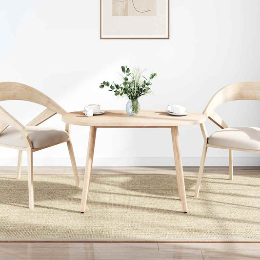 Piano del tavolo 100x50x2,5 cm in legno massello di pino ovale