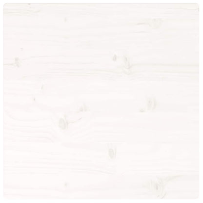 Piano Tavolo Bianco 40x40x2,5cm Legno Massello di Pino Quadrato | homemem39