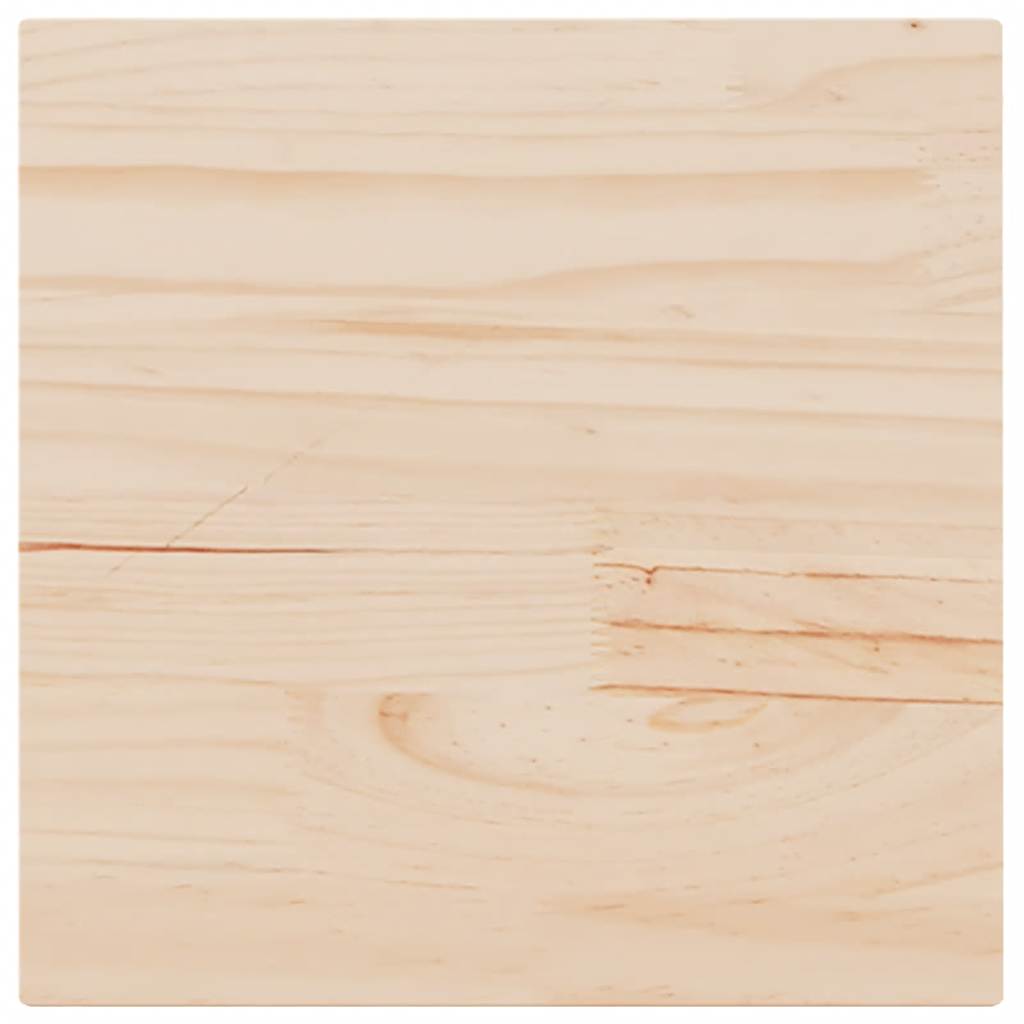 Piano Tavolo 60x60x2,5 cm in Legno Massello di Pino Quadrato | homemem39