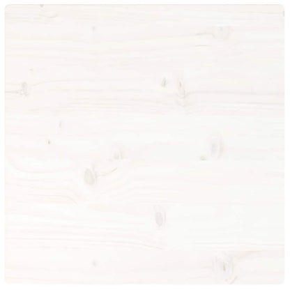 Piano Tavolo Bianco 60x60x2,5cm Legno Massello di Pino Quadrato