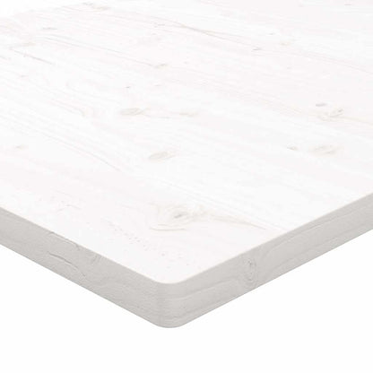 Piano Tavolo Bianco 60x60x2,5cm Legno Massello di Pino Quadrato | homemem39