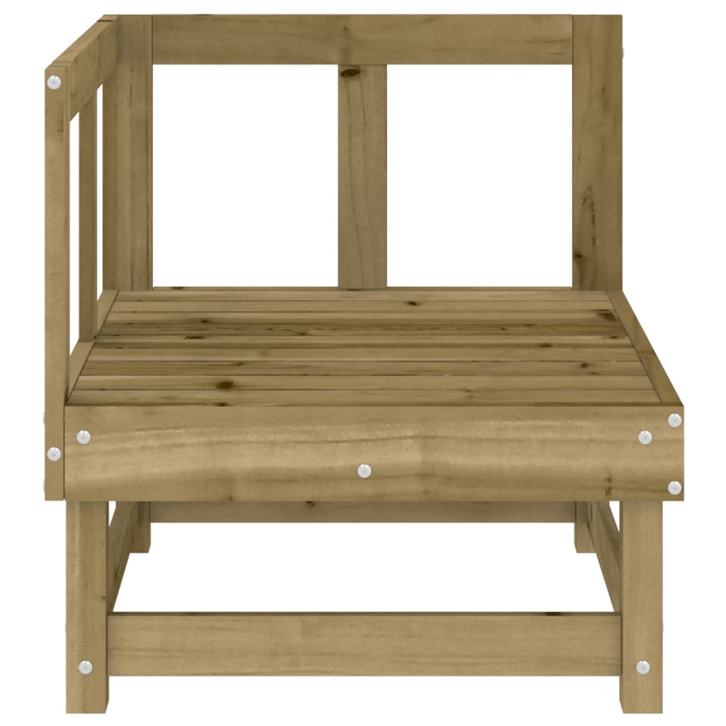 Divano Angolare da Giardino in Legno di Pino Impregnato | homemem39