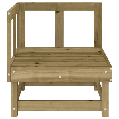 Divano Angolare da Giardino in Legno di Pino Impregnato | homemem39