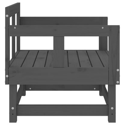 Sedie da Giardino 2pz Grigie in Legno Massello Pino | homemem39